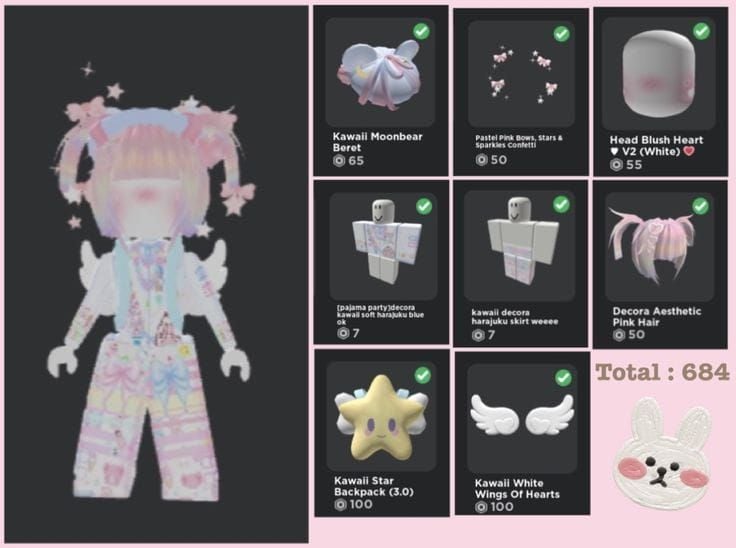 10 эстетичных образов для аватара Roblox до 400 робуксов в 2025 году (идеально для пополнения одной небольшой подарочной картой)