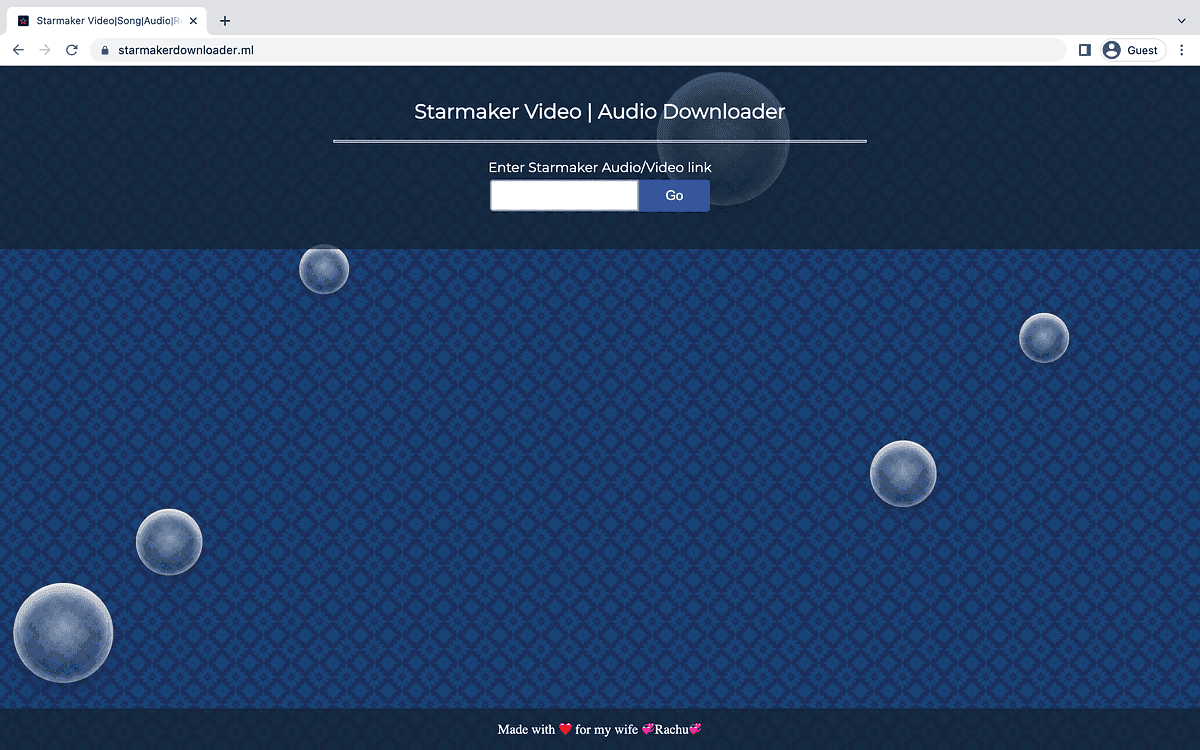 StarMaker track export using URL downloader app interface with preview and download buttons