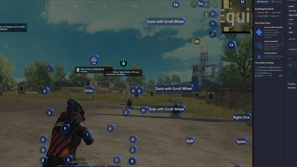 GameLoop emulator main interface displaying PUBG Mobile game option