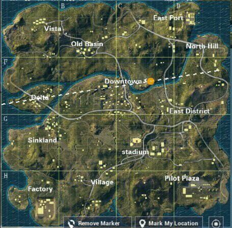 Карты классической королевской битвы PUBG Mobile: Эрангель, Мирамар, Санук, Викенди