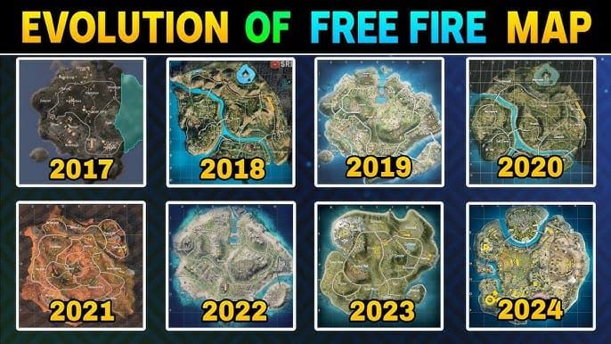 График сравнения эффективности фарма проклятой энергии на всех картах Free Fire OB52