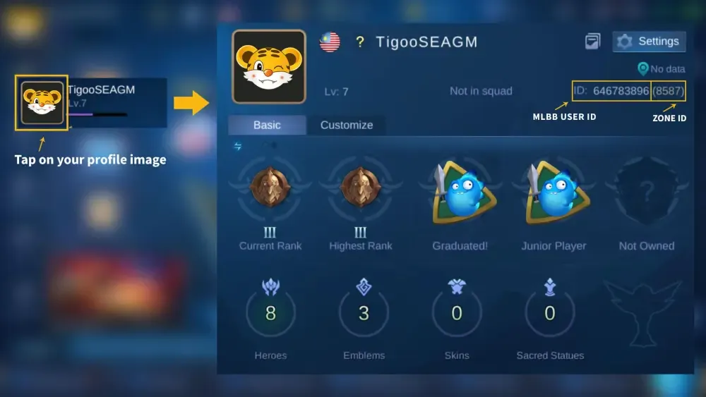 How to recharge Mobile Legends Bang Bang（РОССИЯ）