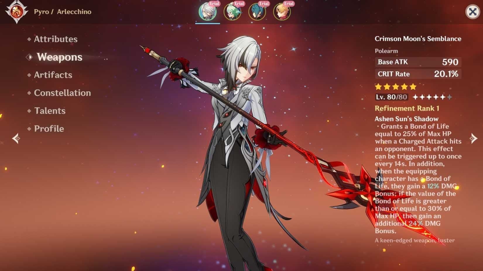 Arlecchino Best Teams 2025: Bond-of-Life Guide +120% DMG