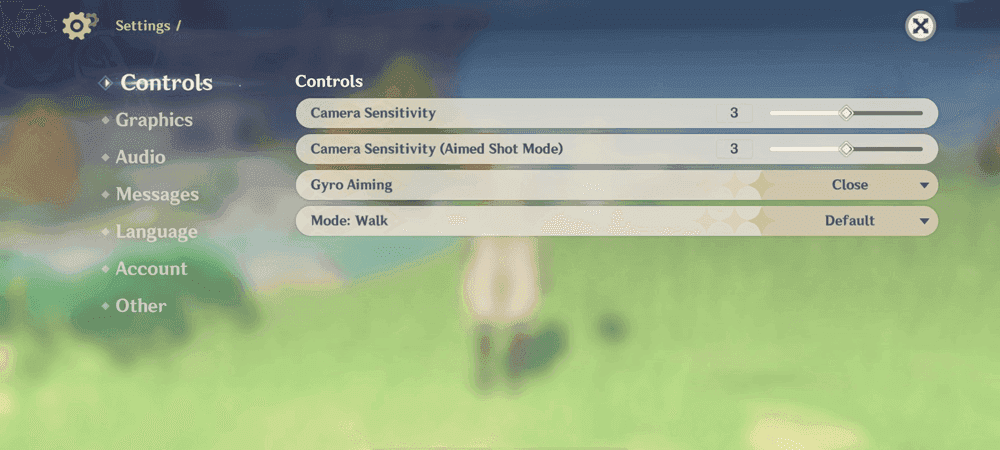Genshin Impact cross-save account linking interface showing platform connection options