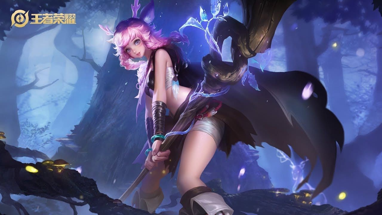 Honor of Kings Yaria character showcasing her support abilities including healing and crowd control