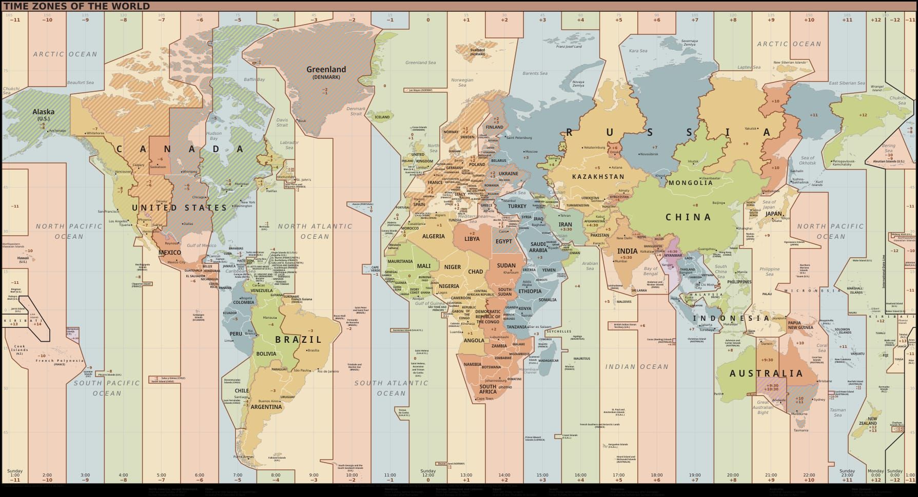 Карта глобальных часов пик Chamet для Worldwide Parties