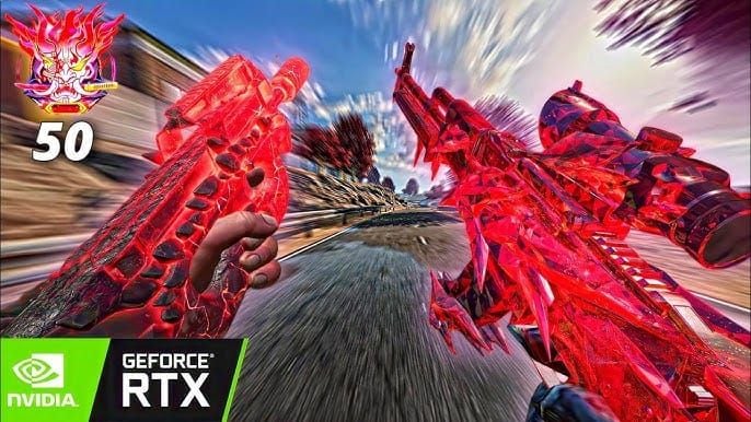 Скин оружия Blood Strike Vermilion Silence RPK для постоянной огневой поддержки