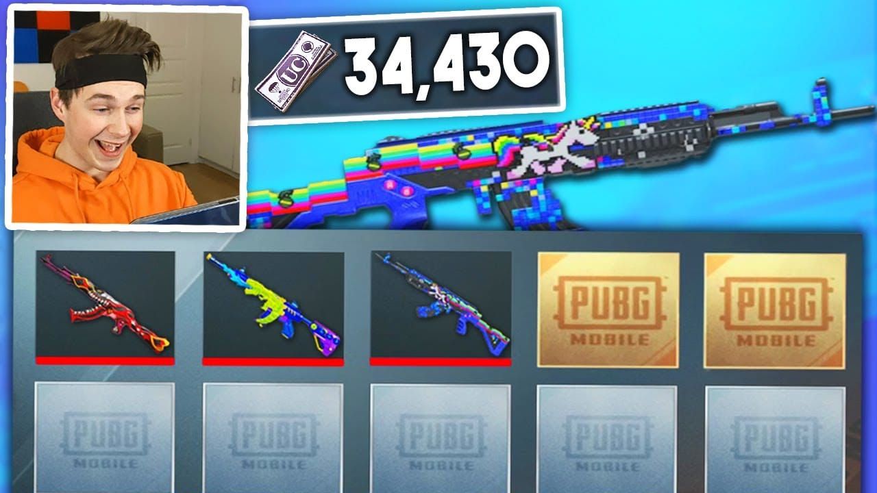 PUBG Mobile premium weapon skins available for UC purchase