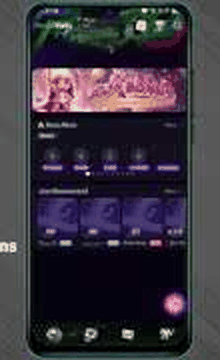 Animated walkthrough of the Xena Live profile menu opening My Wallet with the Coins and Diamonds tabs