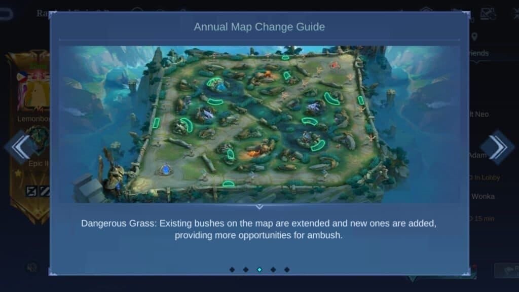 Карта Опасная Трава в Mobile Legends Bang Bang