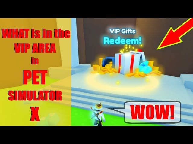 Pet Simulator X VIP gameplay screenshot in Roblox