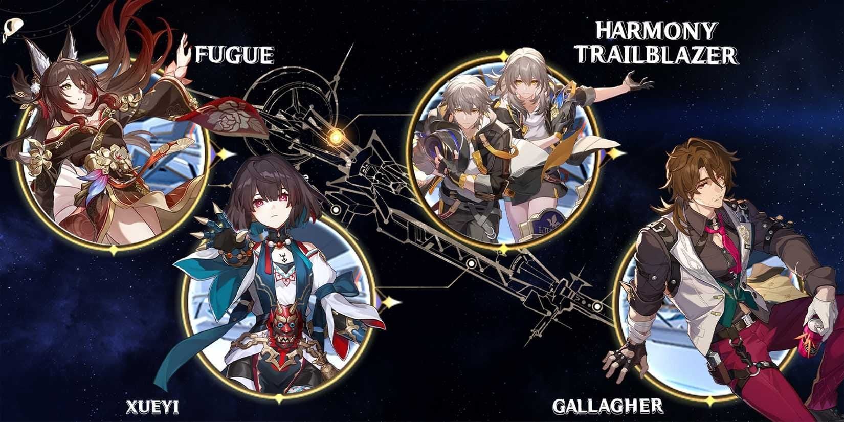 Honkai Star Rail F2P Fugue, Xueyi, Asta, Gallagher Super Break team screenshot in Remnants of Twilight Nightmare Duo