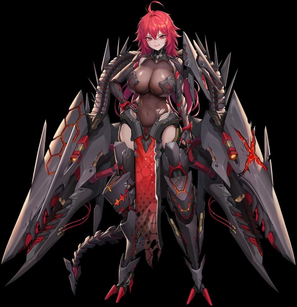 Арт персонажа Нихилистер SSR из системы Освобождения Goddess of Victory: NIKKE