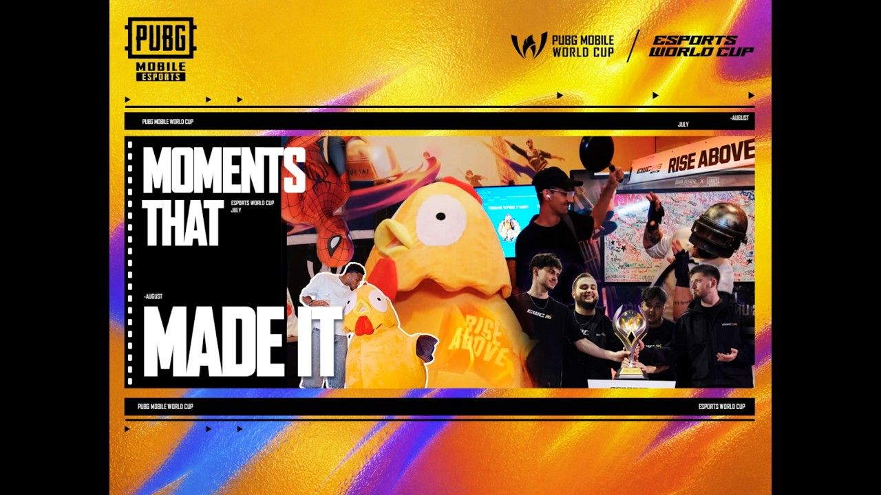 Официальный отчет с Esports World Cup по PUBG MOBILE. Скопируйте код, а затем проверьте его на своем собственном устройстве