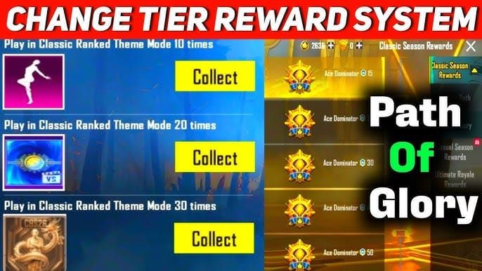 Интерфейс прогресса «Путь к славе» в PUBG Mobile для игроков ранга «Туз»