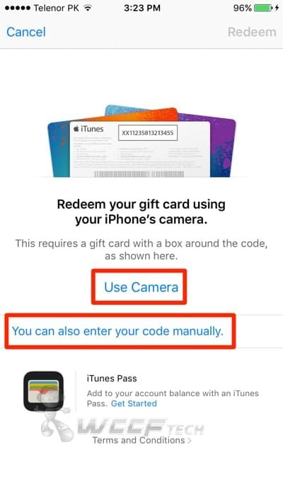 iPhone App Store screenshot showing iTunes Gift Card (TW) redemption process