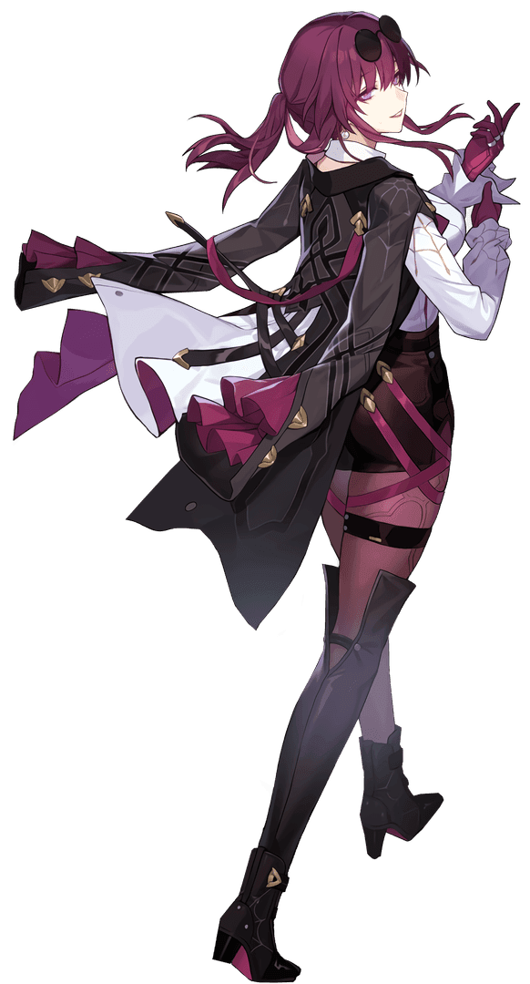 Kafka from Honkai Star Rail demonstrating her lightning DoT abilities