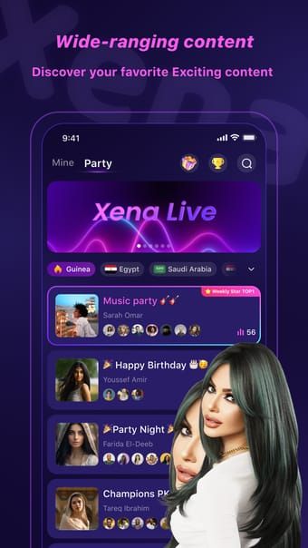 Xena Live app showing connection error during login attempt