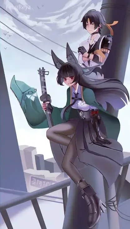 Zenless Zone Zero characters Hoshimi Miyabi and Asaba Harumasa official artwork