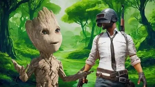 PUBG Mobile 4.2 Primewood Genesis Groot tree companion character