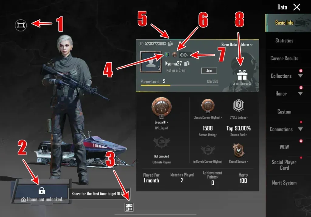 Как найти свой ID игрока в PUBG Mobile?