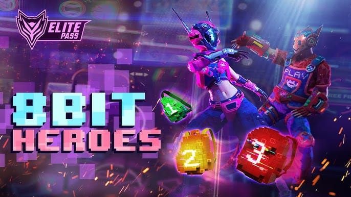 Пиксельное оружие и скины ледяной стены из события Supermarket в Free Fire
