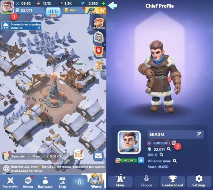 Whiteout Survival Frost Star shop interface showing Extra Construction Queue and Extra March Queue purchases