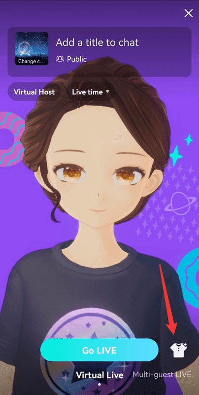 BIGO Live VTuber avatar streaming feature demonstration