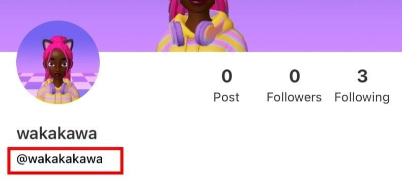 Интерфейс профиля в приложении ZEPETO с указанием цифрового User ID под никнеймом