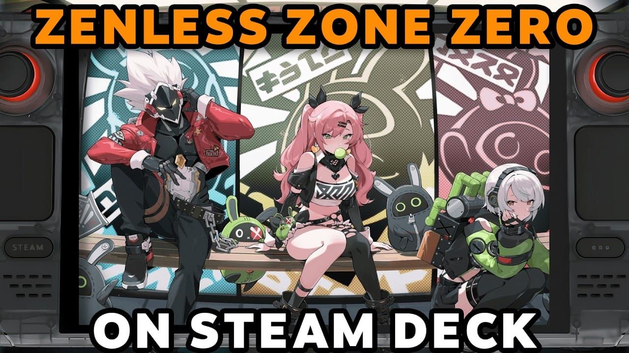 Zenless Zone Zero gameplay on Steam Deck handheld device