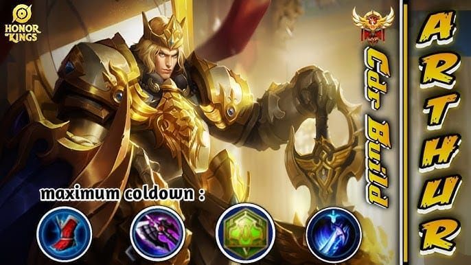 Honor of Kings Arthur recommended equipment build path with item icons and stats
