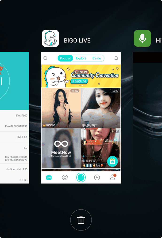 Bigo app Me profile showing user ID