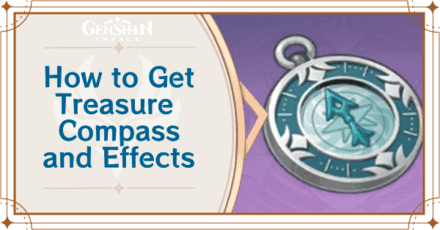 Интерфейс Компас Сокровищ Genshin Impact V6.0 с цветовыми индикаторами