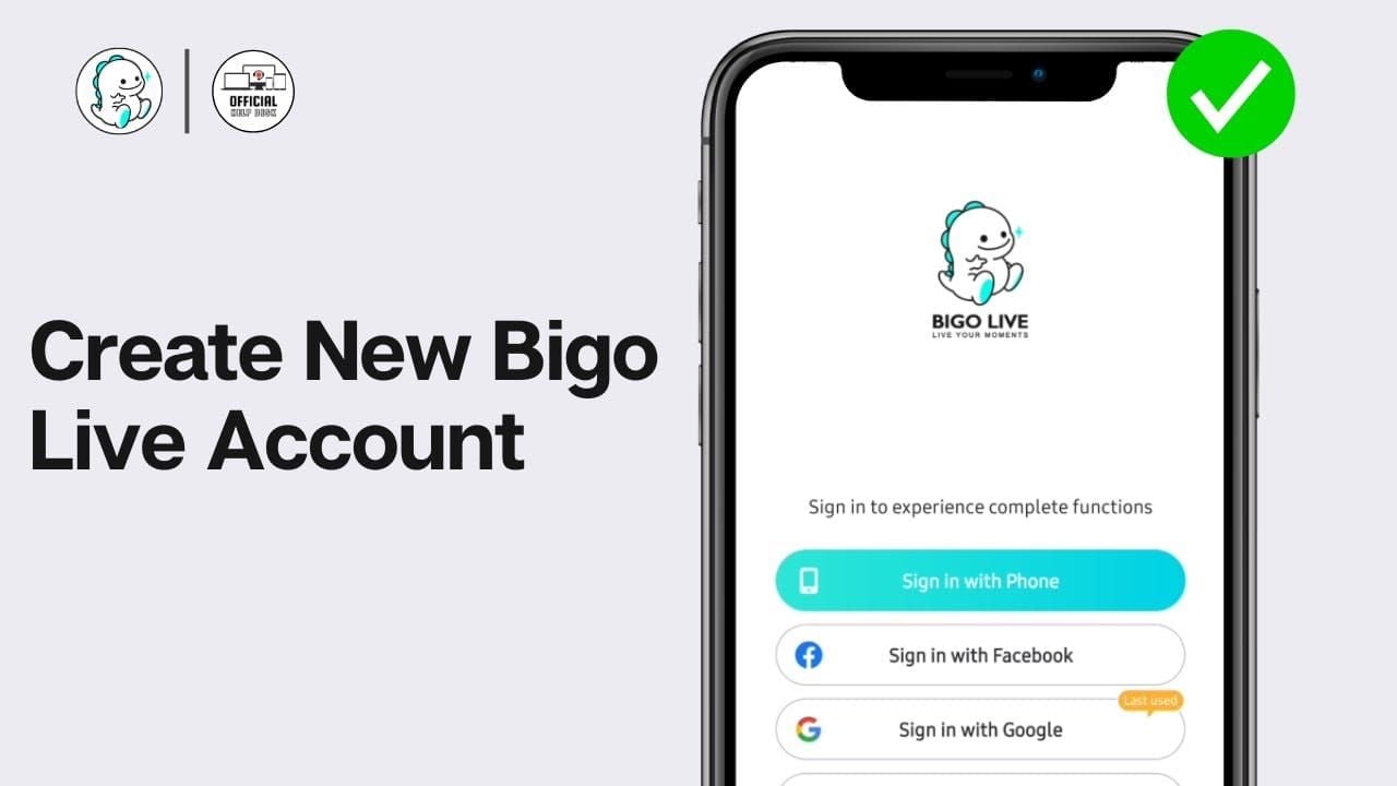 Bigo Live guide to finding BIGO ID and account preparation