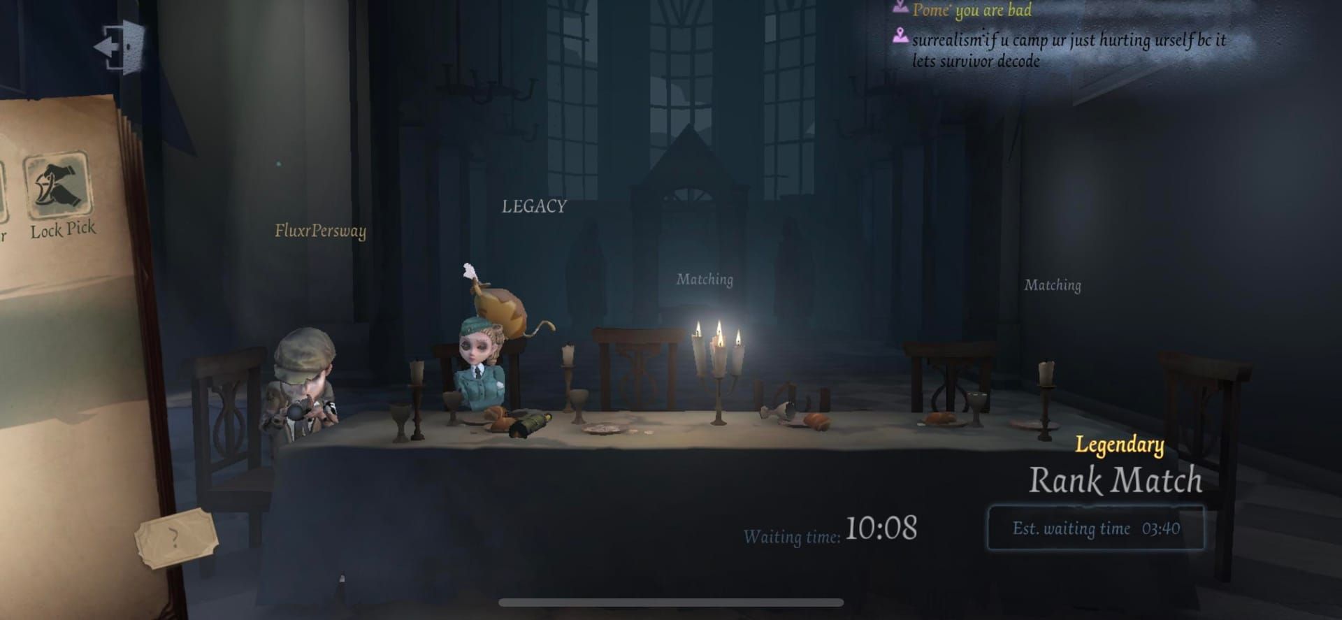 Сравнение наград за рейтинговый и быстрый матчи в Identity V с очками события и сундуками с сокровищами