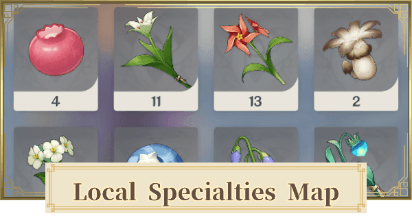 Frostcup Flowers and Moonlit Flora local specialties from Nod-Krai region in Genshin Impact