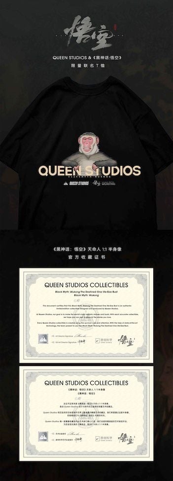 QueenStudios collaborates with Youke to launch "Black Myth: Wukong" Destiny Man 1/1 bust statue