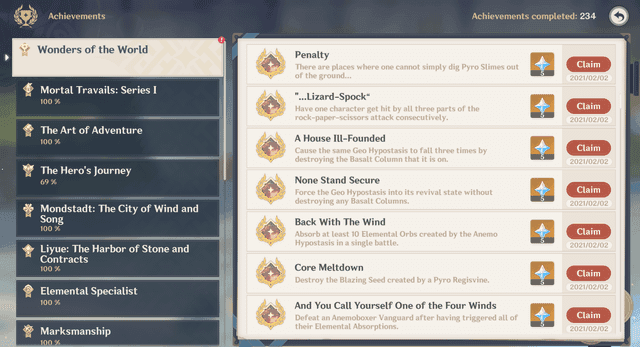Genshin Impact 100+ Hidden Achievements Guide v5.0-6.0