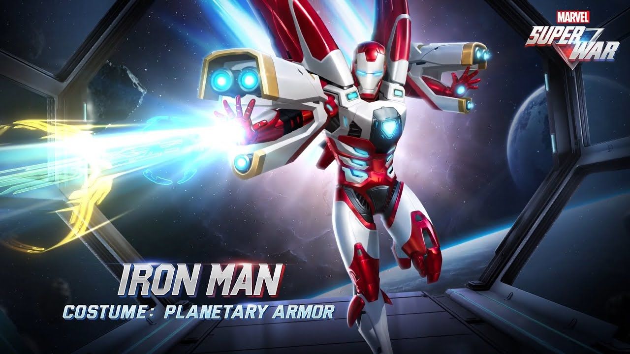 Демонстрация обликов из серии Space War в Marvel Super War