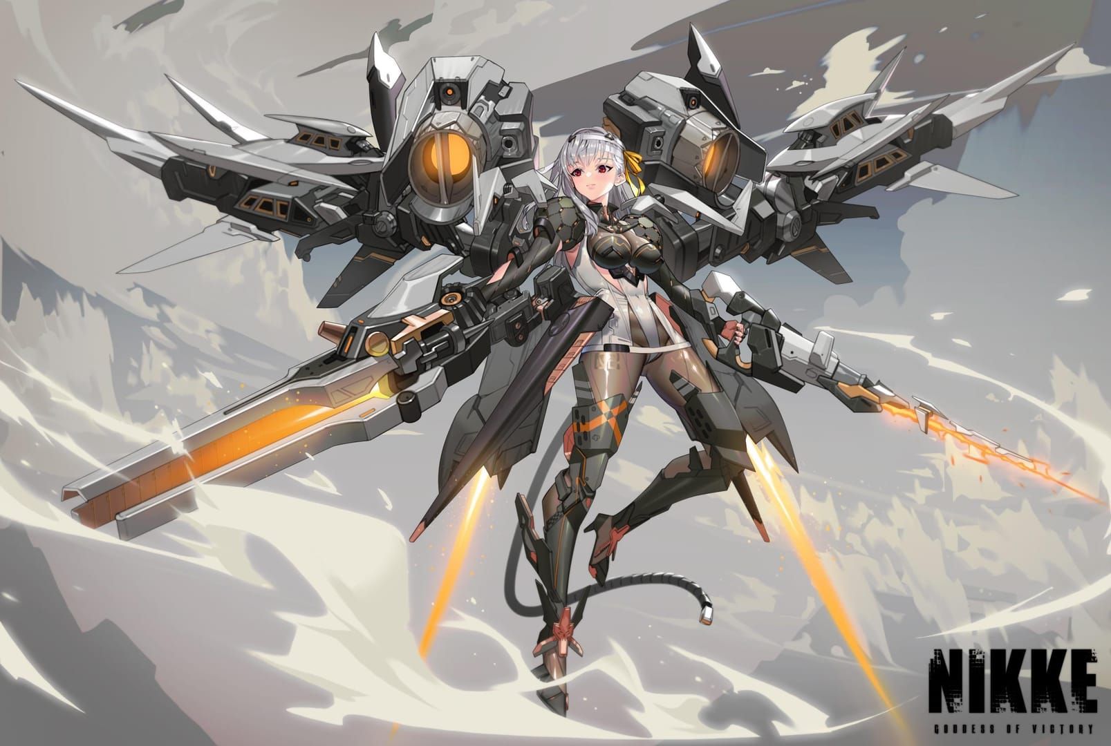 Арт Modernia из Goddess of Victory NIKKE, рекомендуемый Пилигрим T0 Burst III для F2P