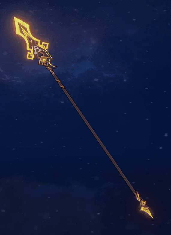 Genshin Impact Vortex Vanquisher polearm weapon display