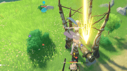 Xiao executing plunging attacks with visible damage numbers demonstrating the DPS contribution analysis