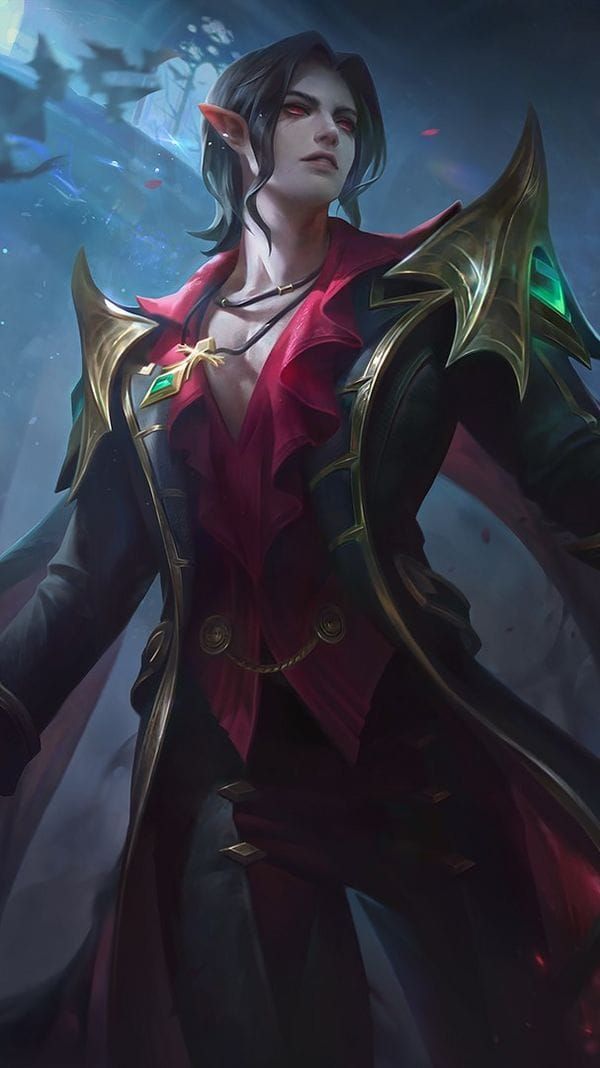 Персонаж-маг Сесилион из Mobile Legends, демонстрирующий его способности к масштабированию