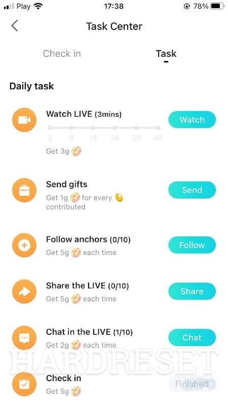 Руководство по Центру заданий BIGO Live: заработайте 500+ XP и бесплатные алмазы