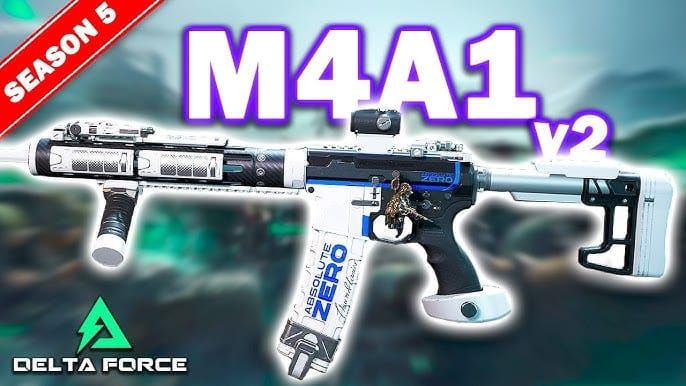 Демонстрация паттерна отдачи M4A1 в Delta Force, показывающая группировку попаданий пуль на стене мишени