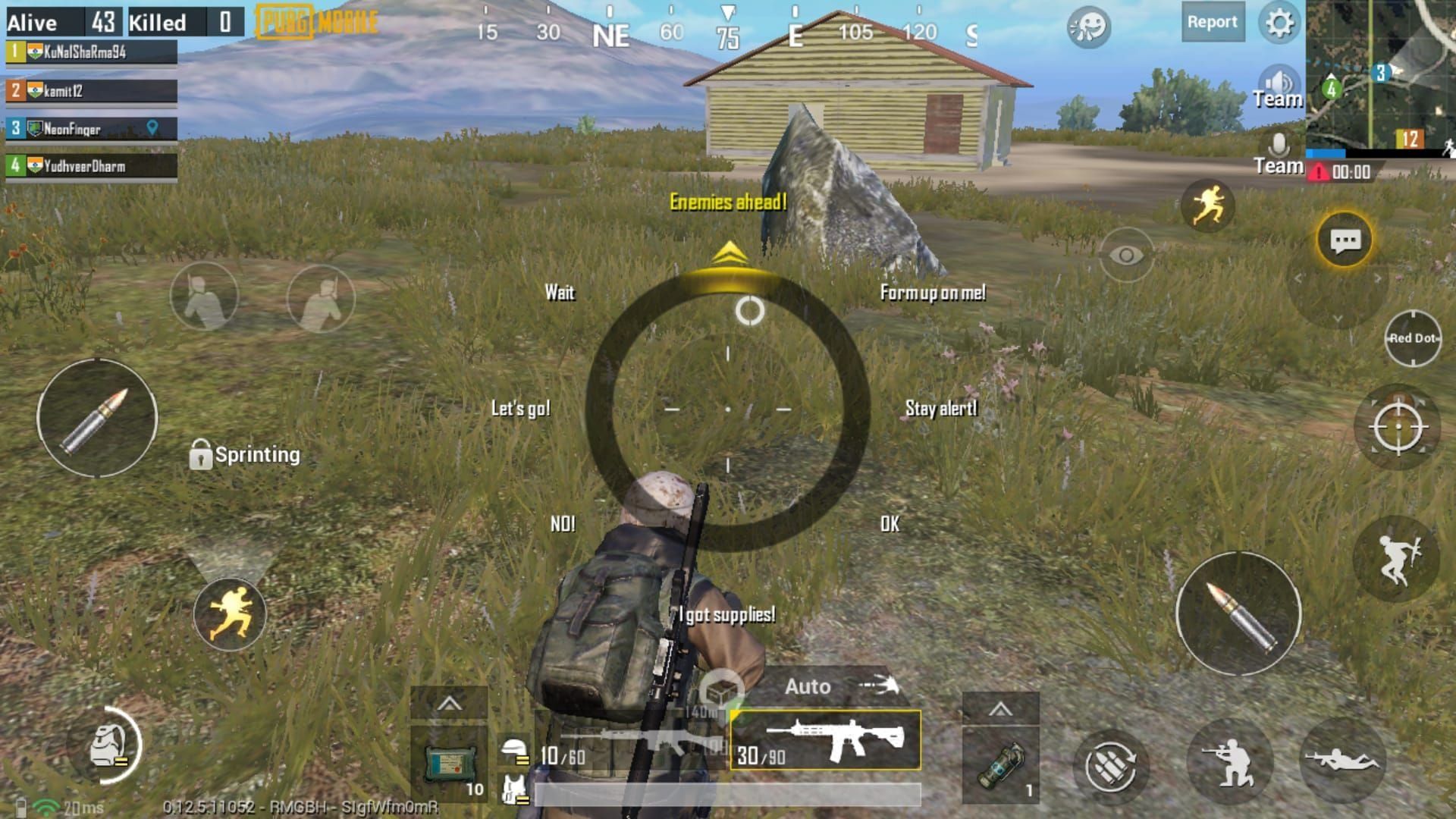 Колесо команд Баркла в PUBG Mobile 4.2 с оптимальными позициями для горячих точек