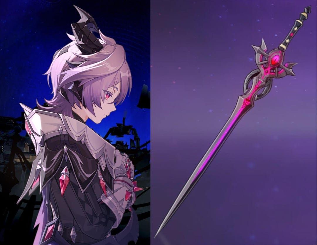 Genshin Impact Durin signature weapon display showing stats and appearance