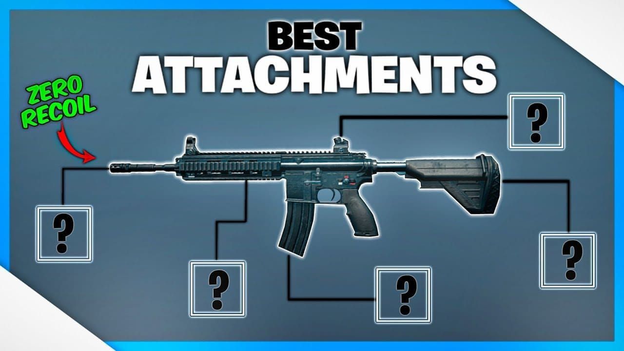 PUBG Mobile weapons M416 and Mini-14 with stats overlay for Central Mode loadouts