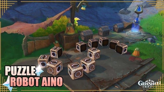 Genshin Aino island Day-1 chest route guide