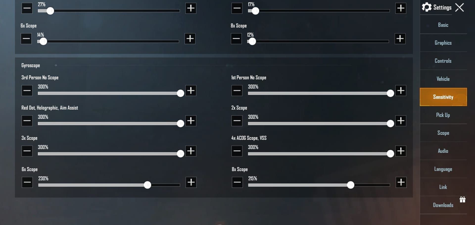 PUBG Mobile Gyroscope Settings 2025: Best Sensitivity